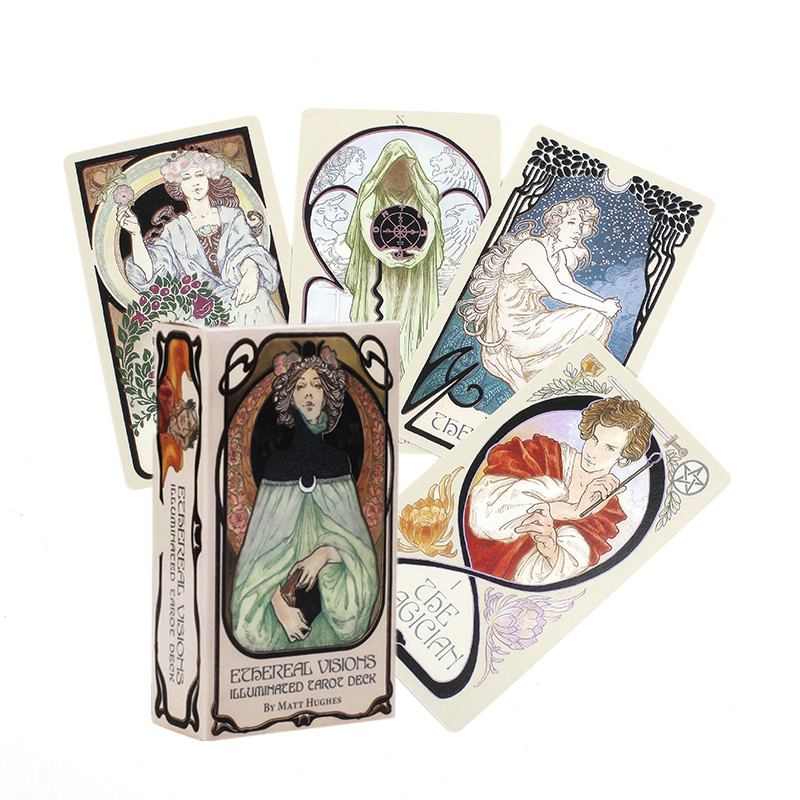 Board Game List - Englisch Ätherische Visionen Beleuchtete Tarotkarten Deck