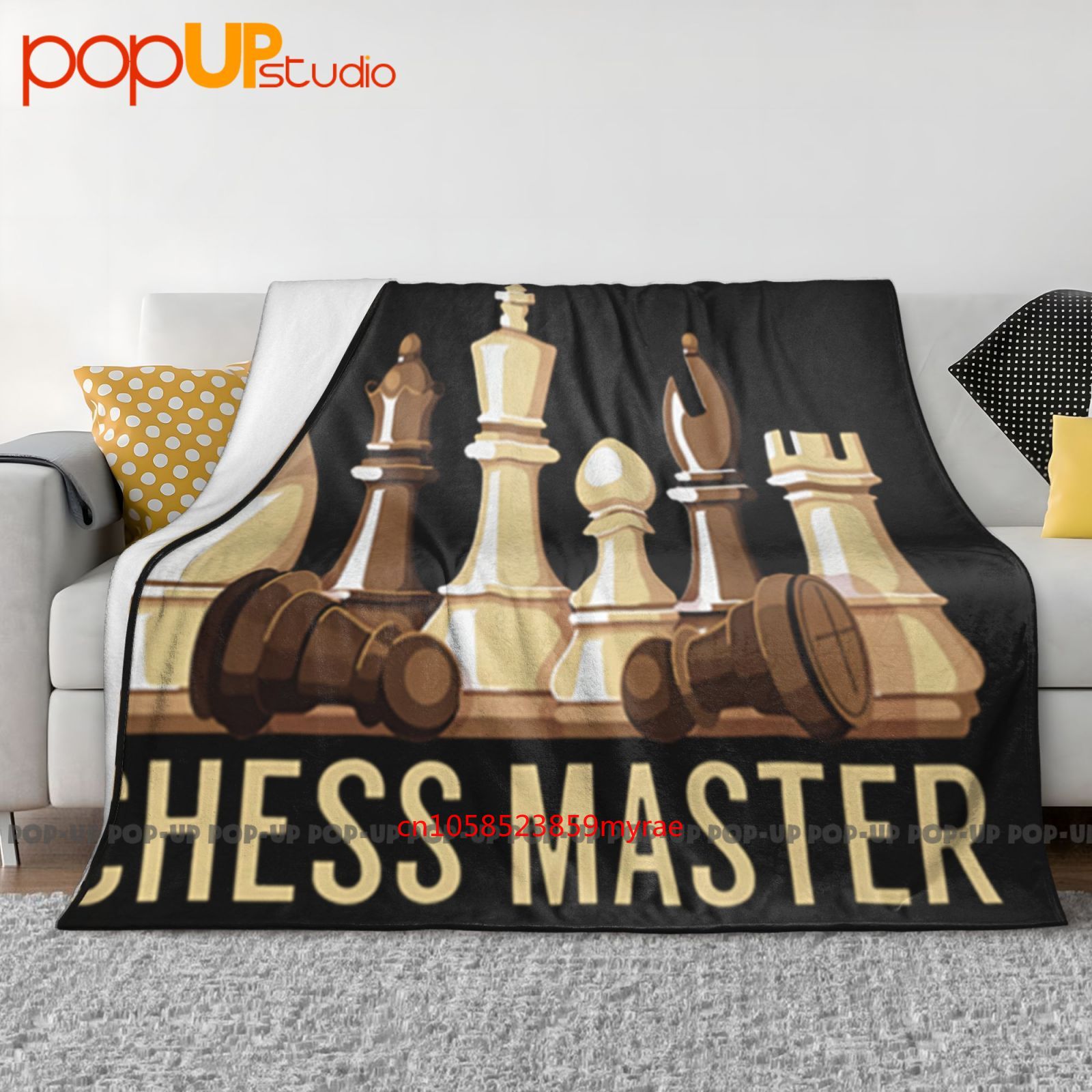 Board Game Quilt - Chess Master Funny Brettspiel, ultraweiche Decke,