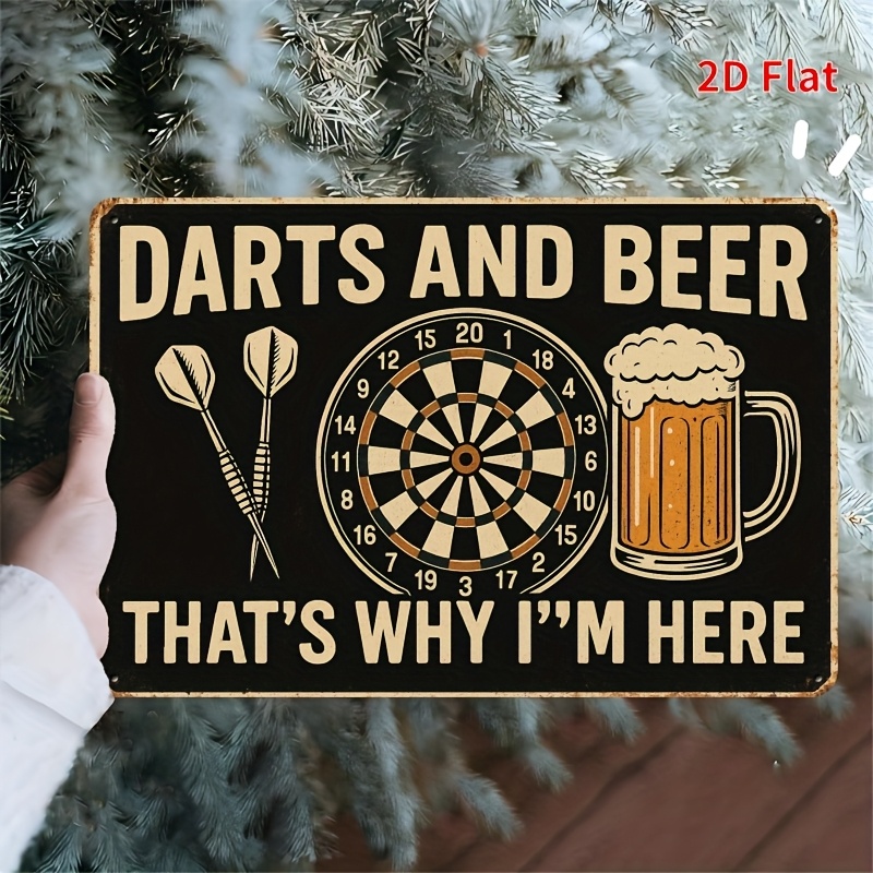 Board Game Quote - Blechschild - Dartbrett Bierkrug Lustiges Bar-Zitat