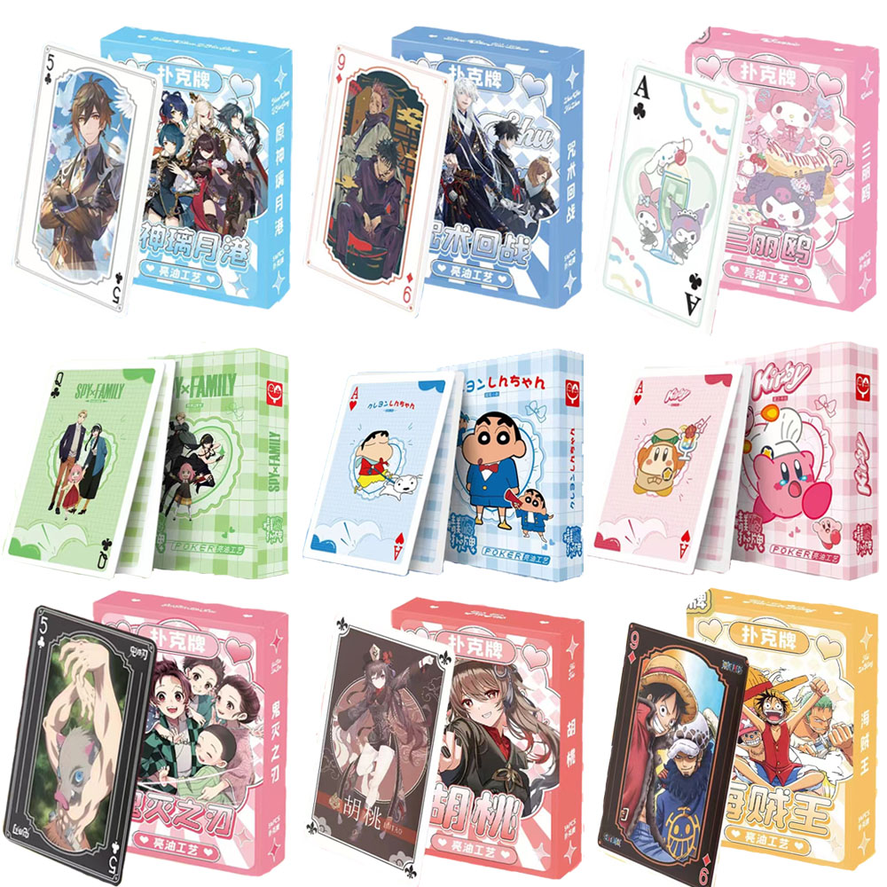 Board Game List - Anime Poker Brettspiele Spielkarten Genshin Impact
