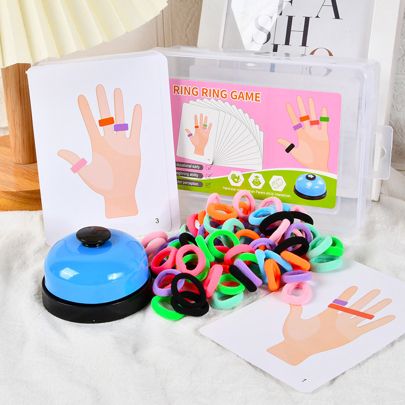 Board Game Word - Kinder Finger Ring Brettspiel Farbe Passenden