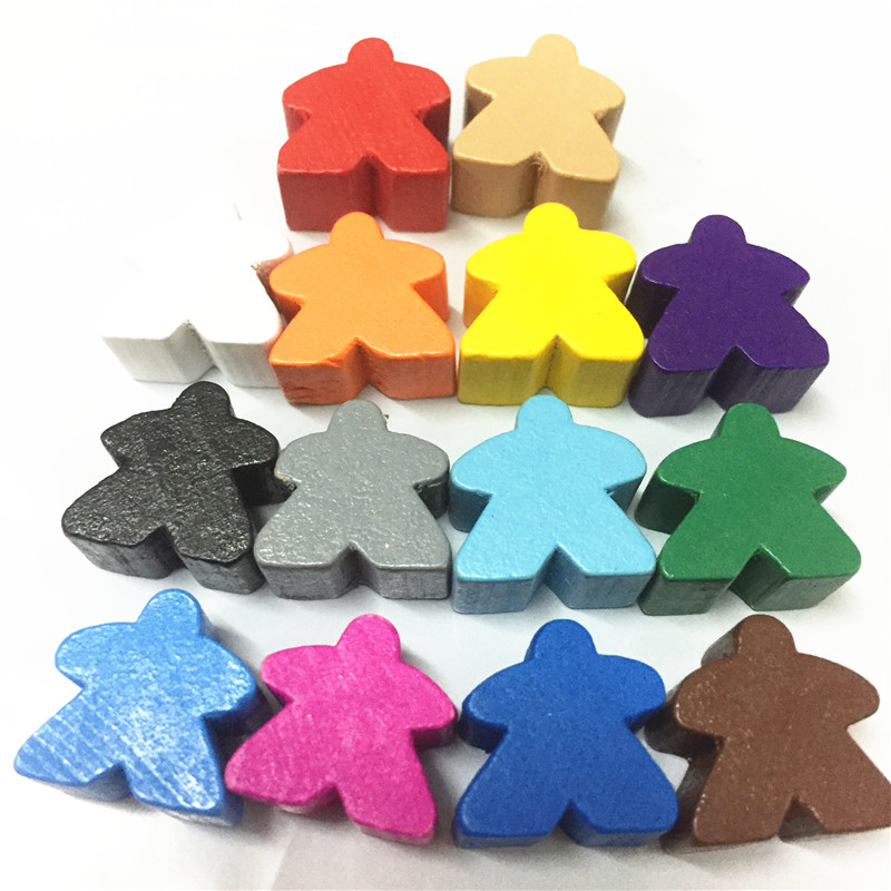 Board Game Catan - 14PCS Holz Humanoiden Meeples Pfand Schach