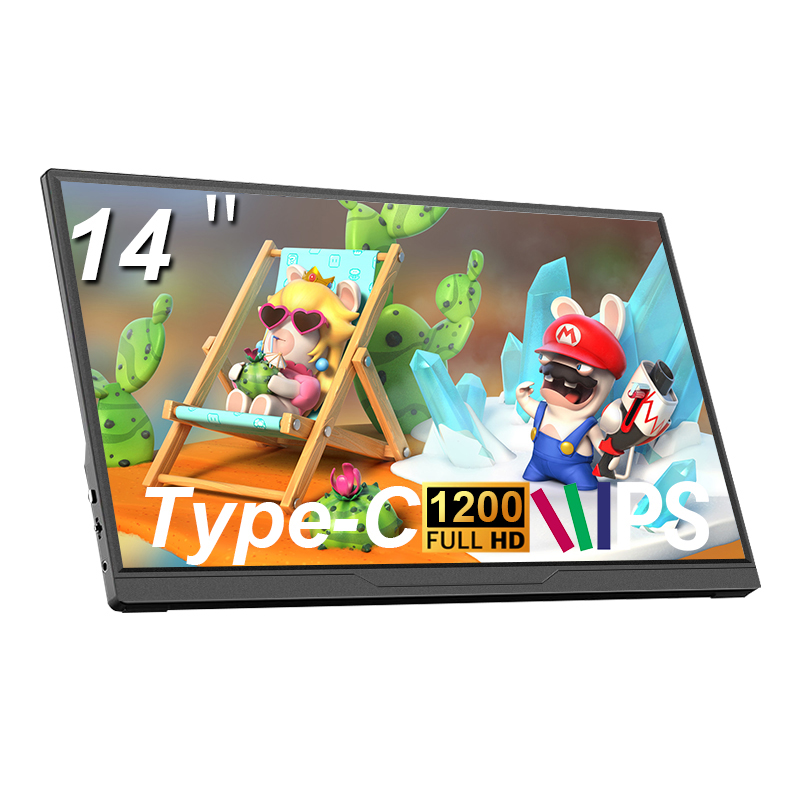 Board Game Pc - LANLIPU14 Zoll tragbarer Monitor, 1200P Gaming-Ultradünnes