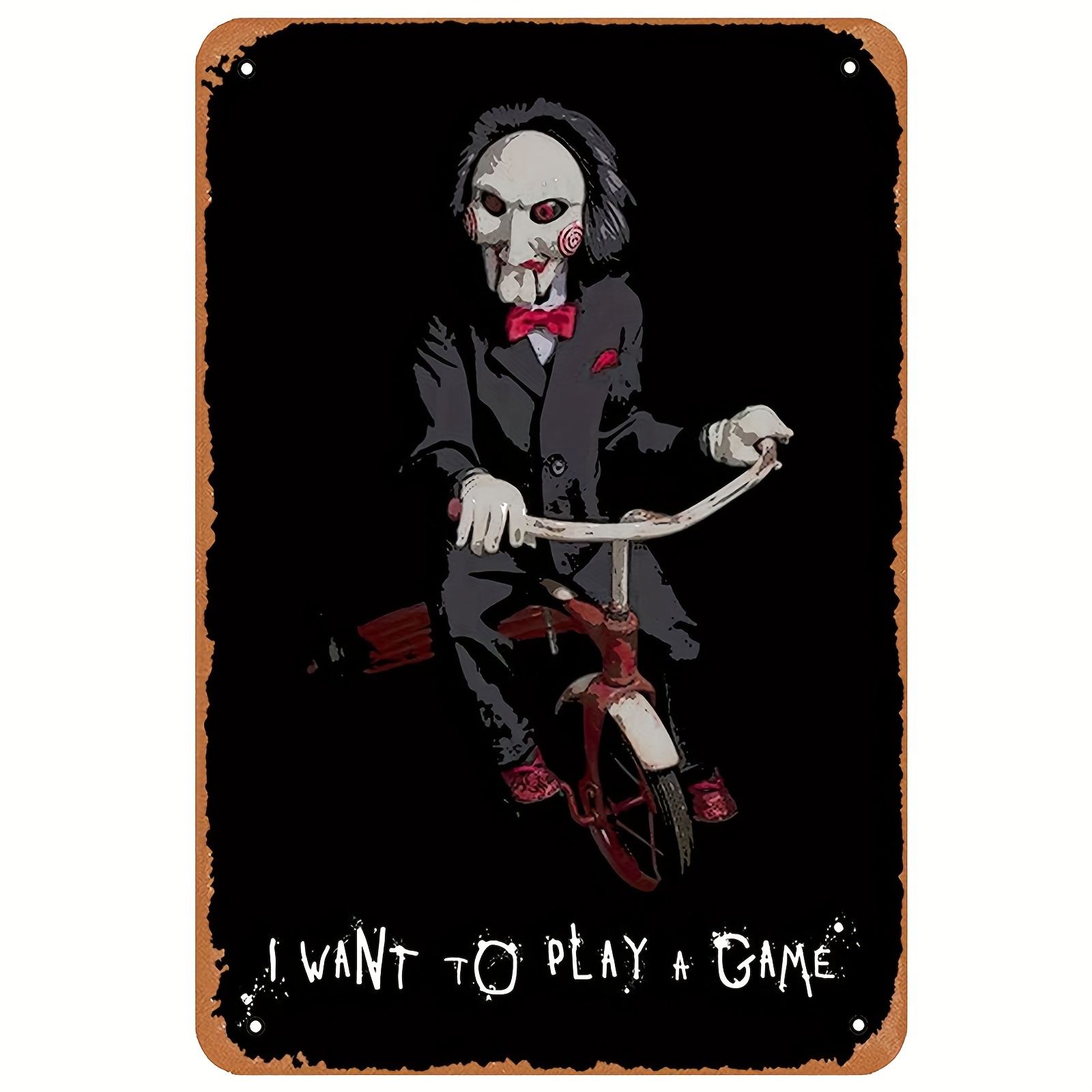 Board Game Quote - Vintage Metallposter-Schild - „I Want To