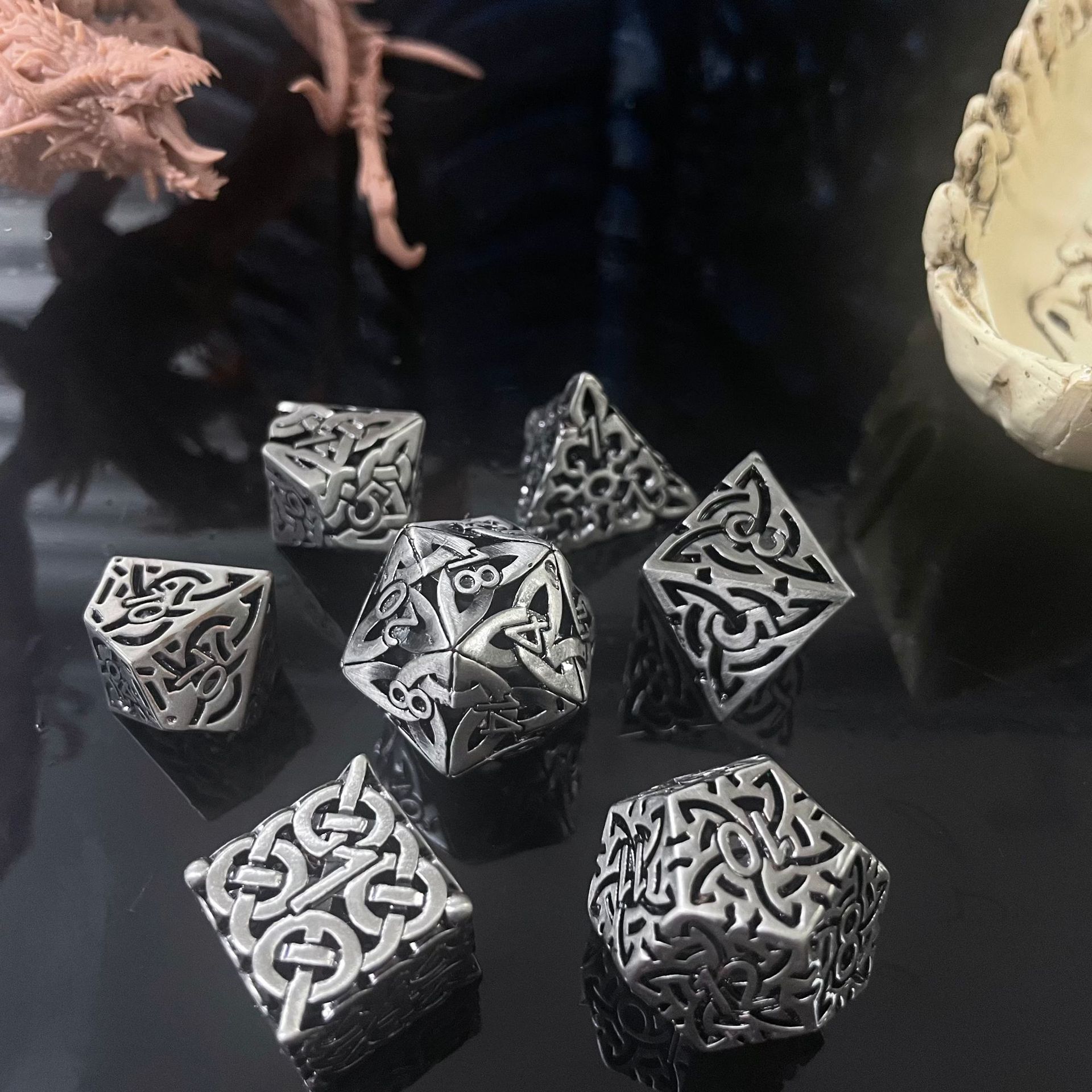 7 pcs cosplay D4-D20 dnd Messi – Board Game Rpg Bewertung und Preis