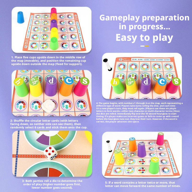 Beliebtes Kinder-Pinyin-Zuordn – Board Game Word Bewertung und Preis