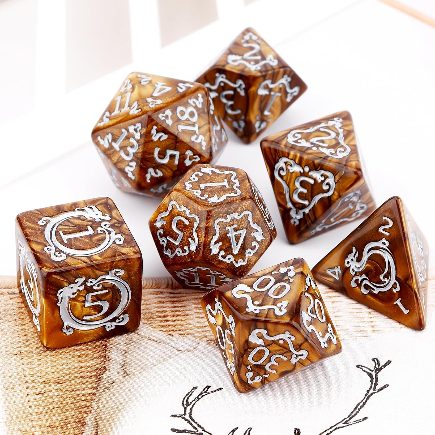 7-teiliges DND-Würfelset mit D – Board Game Rpg Bewertung und Preis