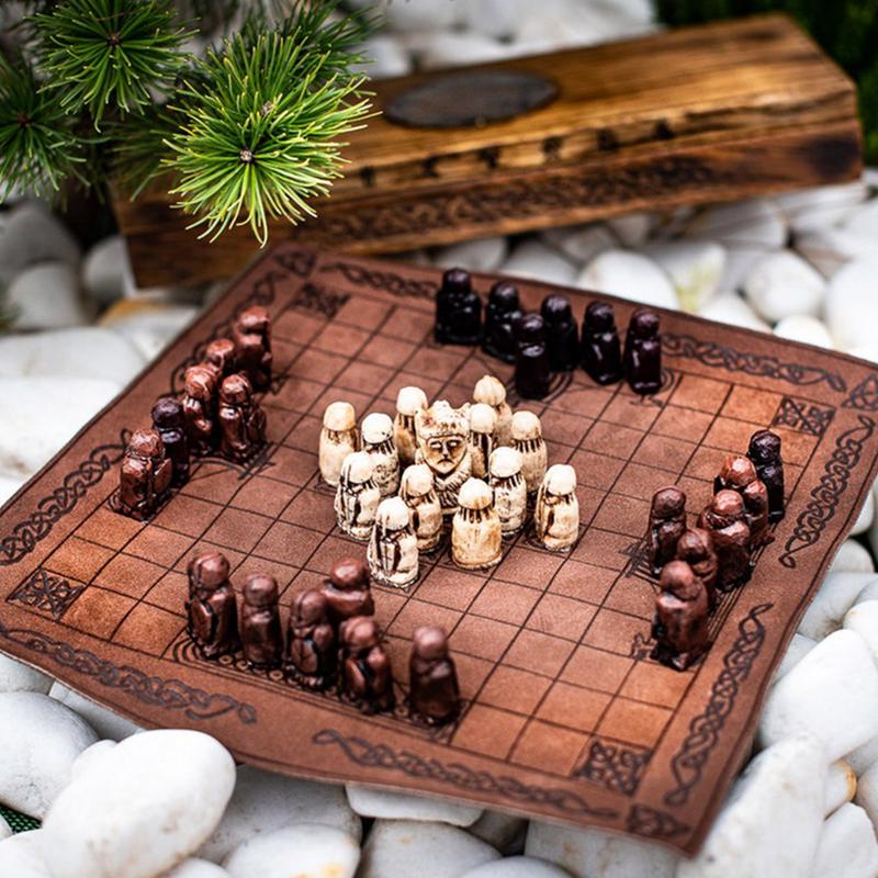 Wikingers piel Schachspiel tra – Board Game Vikings Bewertung und Preis