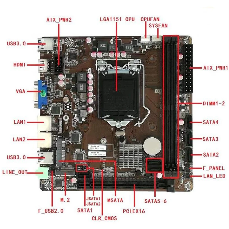 B365 Mini-ITX Motherboard LGA  – Board Game Pc Bewertung und Preis