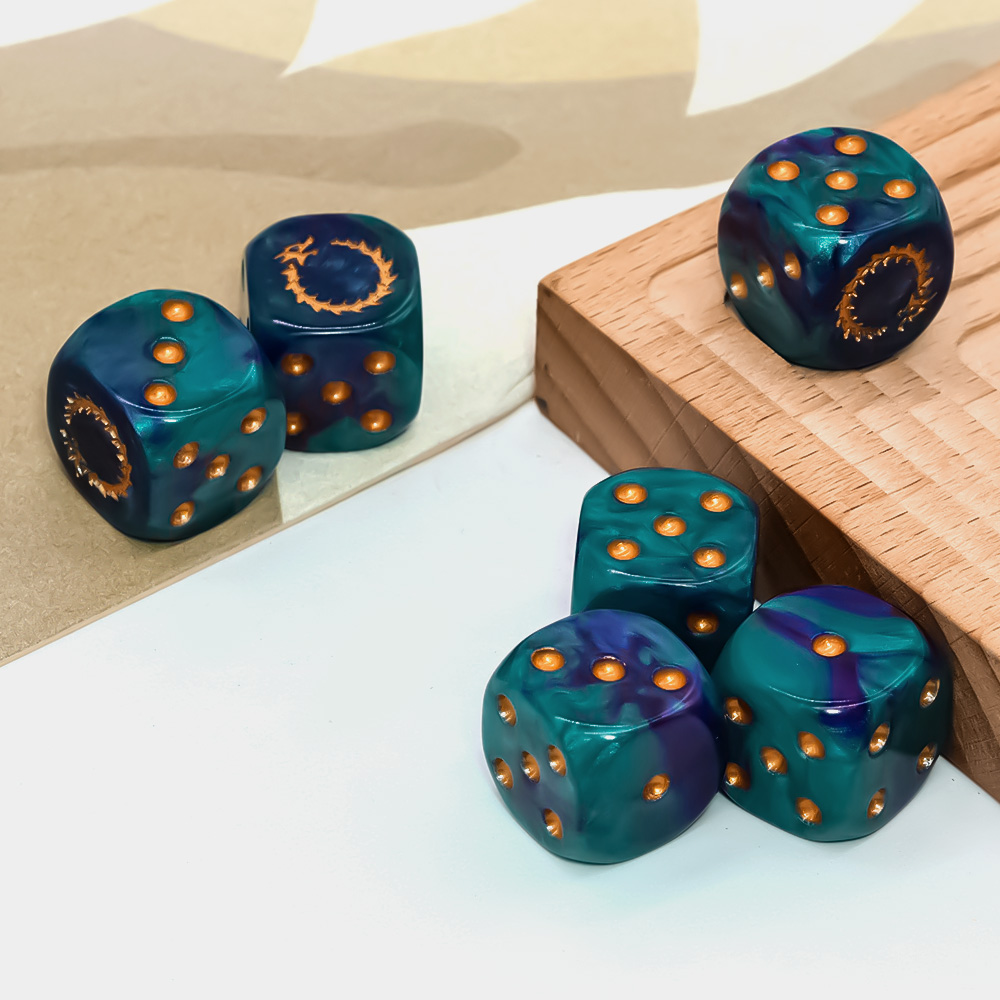 6-teiliges Deep Sea Gold Flame – Board Game Rpg Bewertung und Preis
