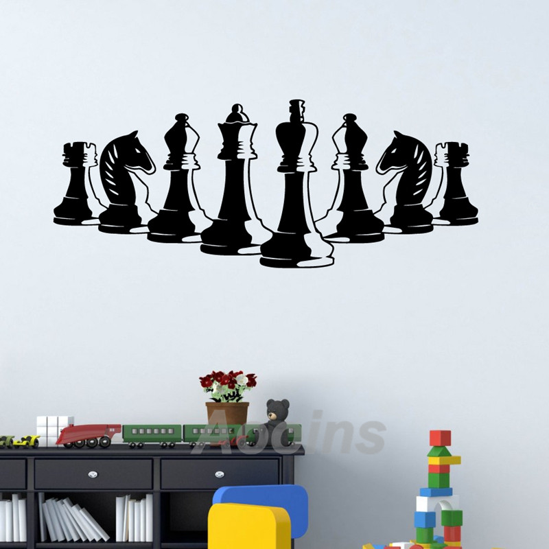 Schach Stück Wand Aufkleber Sc – Board Game Quote Bewertung und Preis