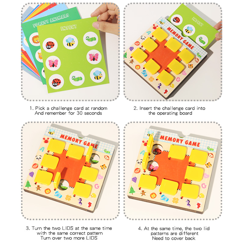 Hölzernes Gedächtnis-Schachspi – Board Game Word Bewertung und Preis